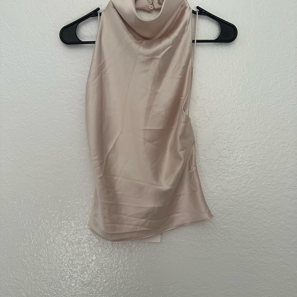 Zara Cream Sleeveless Blouse
